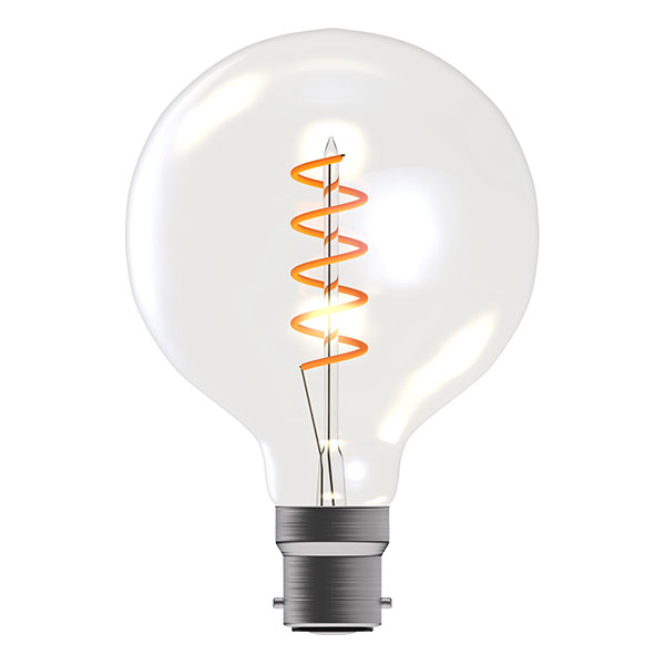 60838 - LED 3.3W Clear Filament Globe - BC - 2700K